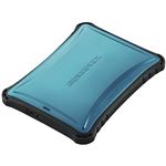 エレコム ZEROSHOCKポータブルハードディスク/USB3.0/1TB/ブルー ELP-ZS010UBU