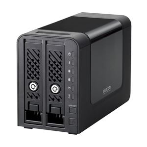 エレコム Linux搭載NAS/2Bay/6TB NSR-MS6T2BLB