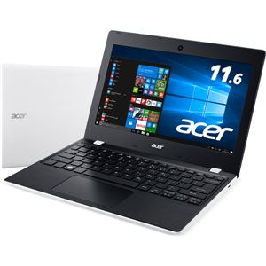 Acer Aspire One 11 AO1-132-H14N/W (CeleronN3060/4GB/32GB eMMC/ドライブなし/11.6/Windows10Home(64bit)/APなし/クラウドホワイト) AO1-132-H14N/W 商品画像