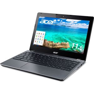 Acer Chromebook 11 C740-H14N (Celeron 3215U/4GB/32GBSSD/11.6/Chrome/APなし/グレイ) C740-H14N 商品画像