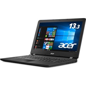 Acer Aspire ES 13 ES1-332-H14D/KF (CeleronN3350/4GB/500GB/ドライブなし/13.3/Windows10 Home(64bit)/Office H&BPremium/ミッドナイトブラック) ES1-332-H14D/KF