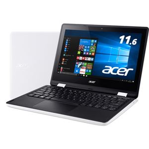 Acer Aspire R 11 R3-131T-F14D/W (CeleronN3060/4GB/500GB/ドライブなし/11.6/Windows10Home(64bit)/APなし/クラウドホワイト/360°ヒンジ) R3-131T-F14D/W