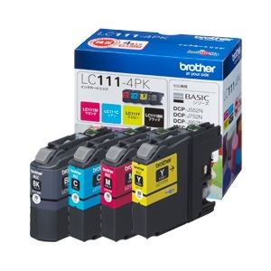 ブラザー工業 インクカートリッジ 4色パック LC111-4PK