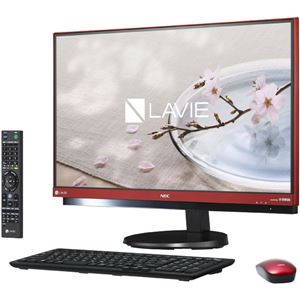 NECパーソナル LAVIE Desk All-in-one - DA770/GAR ラズベリーレッド PC-DA770GAR