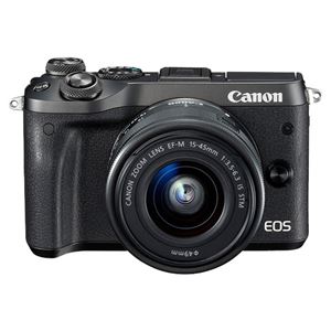 キヤノン ミラーレスカメラ EOS M6・EF-M15-45 IS STM レンズキット (ブラック) 1724C014