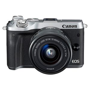 キヤノン ミラーレスカメラ EOS M6・EF-M15-45 IS STM レンズキット (シルバー) 1725C014