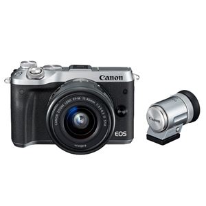 キヤノン ミラーレスカメラ EOS M6・EF-M15-45 IS STM レンズEVFキット(シルバー) 1725C050