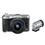 キヤノン ミラーレスカメラ EOS M6・EF-M15-45 IS STM レンズEVFキット(シルバー) 1725C050