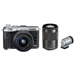 キヤノン ミラーレスカメラ EOS M6・ダブルズームEVFキット (シルバー) 1725C052