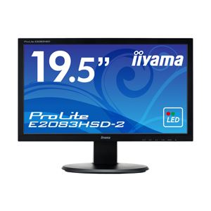 iiyama 19.5型ワイド液晶ディスプレイ ProLite E2083HSD-2 (LED)マーベルブラック E2083HSD-B2