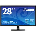 iiyama 28型ワイド液晶ディスプレイ ProLite X2888HS-2 (MVA、LED)マーベルブラック X2888HS-B2