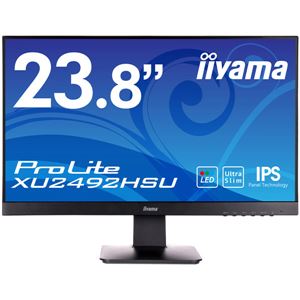 iiyama 23.8型ワイド液晶ディスプレイ ProLite XU2492HSU (IPS、LED)マーベルブラック XU2492HSU-B1