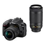 ニコン デジタル一眼レフカメラ D3400 ダブルズームキット ブラック D3400WZBK