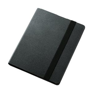 エレコム iPad 2012/iPad2用ソフトレザーカバー/360度スイベルスタンド/ブラック TB-A12360BK