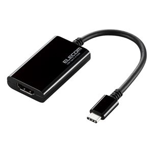 エレコム USB Type-C映像変換アダプタ/USB Type-C - HDMI/ブラック AD-CHDMIBK