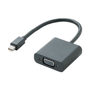 エレコム Mini DisplayPort-VGA変換アダプタ/ブラック AD-MDPVGABK