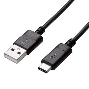 エレコム スマートフォン用USB2.0ケーブル/USB(A-C)/認証品/1.0m/ブラック MPA-AC10NBK