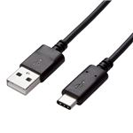 エレコム スマートフォン用USB2.0ケーブル/USB(A-C)/認証品/1.0m/ブラック MPA-AC10NBK