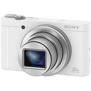 SONY デジタルスチルカメラ Cyber-shot WX500 (1820万画素CMOS/光学x30)ホワイト DSC-WX500/W 商品画像