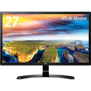 LG Electronics Japan 27型4K対応ワイド液晶ディスプレイ(IPSパネル/HDMI2.0準拠/解像度3840x2160/LED/ブルーライト低減/フリッカーセーフ/アダプタ内蔵/液晶パネル・バックライト3年保証) 27UD58-B