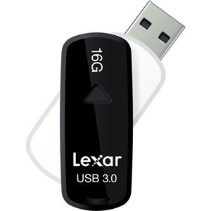 レキサー JumpDrive S37 USB3.0フラッシュドライブ 16GB Black LJDS37-16GABJPN