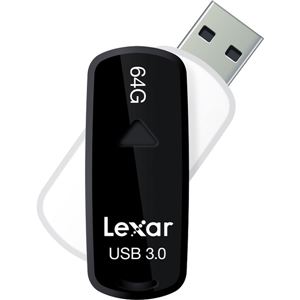 レキサー JumpDrive S37 USB3.0フラッシュドライブ 64GB Black LJDS37-64GABJPN