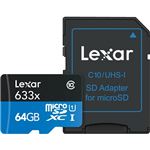 レキサー High-Performance 633x microSDXC UHS-Iカード SDアダプター付64GB LSDMI64GBBJP633A