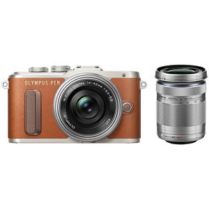 オリンパス ミラーレス一眼 OLYMPUS PEN E-PL8 EZ ダブルズームキット (ブラウン) PENEPL8DZKBRW