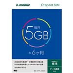 日本通信 b-mobile 5GB×6ヶ月SIMパッケージ(標準SIM) BM-GTPL3-6MS
