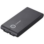 エレコム モバイルバッテリー/薄型/7000mAh/3.4A出力/ブラック DE-M01L-7034BK
