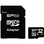 シリコンパワー microSDHCカード 32GB (Class6) 永久保証 (SDHCアダプター付) SP032GBSTH006V10-SP
