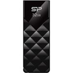 シリコンパワー USB2.0フラッシュメモリー Ultima U03 32GB ミステリーブラック スライド式永久保証 SP032GBUF2U03V1K
