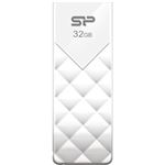 シリコンパワー USB2.0フラッシュメモリー Ultima U03 32GB スノーホワイト スライド式永久保証 SP032GBUF2U03V1W