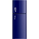 シリコンパワー USB2.0フラッシュメモリ Ultima U05 Series 32GB ネイビースライド式 SP032GBUF2U05V1D