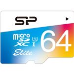 シリコンパワー 【UHS-1対応】microSDXCカード 64GB Class10 colorful SP064GBSTXBU1V20SP