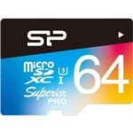 シリコンパワー 【UHS-1対応】microSDXCカード 64GB Class10 UHS Class3読込90MB/s 書込80MB/s(最大値) colorful SP064GBSTXDU3V20SP