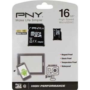 グリーンハウス microSDHCメモリーカード 16GB Class10 アダプタ付属 防水 耐衝撃 防磁 耐温永久保証 MRSDHC-16GP10 商品画像