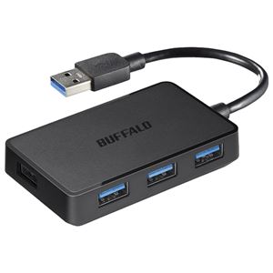 バッファロー USB3.0バスパワーハブ 4ポートタイプ ブラック BSH4U100U3BK 商品画像