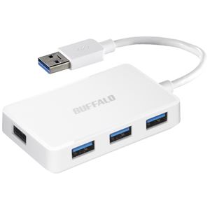 バッファロー USB3.0バスパワーハブ 4ポートタイプ ホワイト BSH4U100U3WH 商品画像