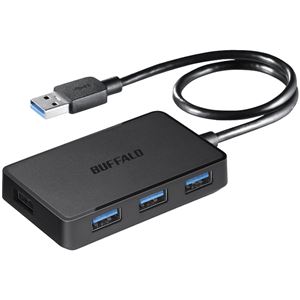 バッファロー USB3.0バスパワーハブ 4ポートタイプ マグネット付き ブラック BSH4U300U3BK 商品画像