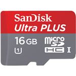 サンディスク ウルトラ プラス microSDHC UHS-I カード 16GB SDSDQUPN-016G-J35A