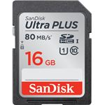 サンディスク ウルトラ プラス SDHC UHS-I カード 16GB SDSDUSC-016G-JNJIN