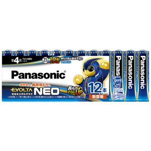 パナソニック 乾電池エボルタネオ 単4形 12本シュリンクパック LR03NJ/12SW