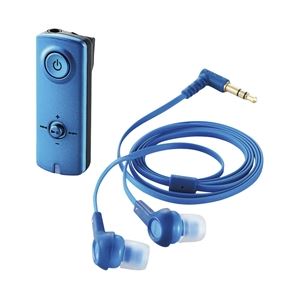 エレコム Bluetoothオーディオレシーバー/イヤホン付/NFC・AAC対応/ブルー LBT-PHP150BU