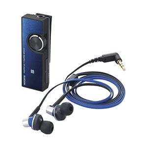 エレコム Bluetoothオーディオレシーバー/イヤホン付/AV用/デュアルアンプ搭載/Class1/ブルー LBT-PHP500AVBU