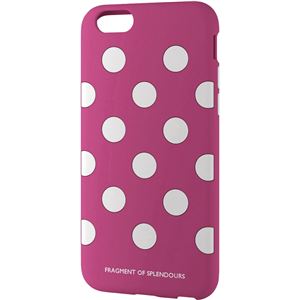 エレコム iPhone 6用シリコンケース/女子柄/液晶保護フィルム付/ドット(ピンク) PM-A14SCG01 商品画像