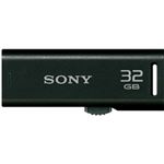 SONY USB2.0対応 スライドアップ式USBメモリー ポケットビット 32GB ブラックキャップレス USM32GR B