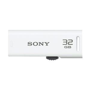 SONY USB2.0対応 スライドアップ式USBメモリー ポケットビット 32GB ホワイトキャップレス USM32GR W 商品画像