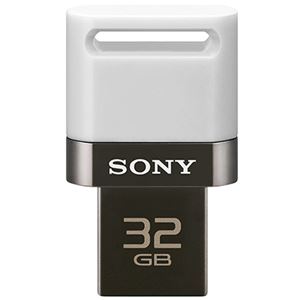 SONY USB2.0対応 スマートフォン・タブレットにも使えるUSBメモリー 32GB ホワイト USM32SA1 W