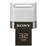 SONY USB2.0対応 スマートフォン・タブレットにも使えるUSBメモリー 32GB ホワイト USM32SA1 W